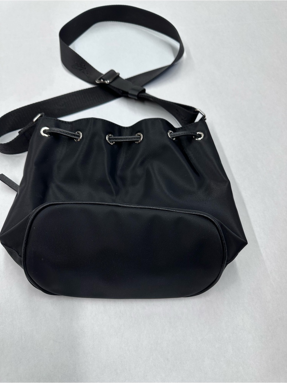 New $295 Longchamp Small Le Pliage Neoprene Bucket Bag Black - Picture 3 of 4